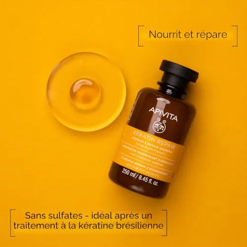 Apivita Keratin Repair shampooing kératine 250 ml réparateur