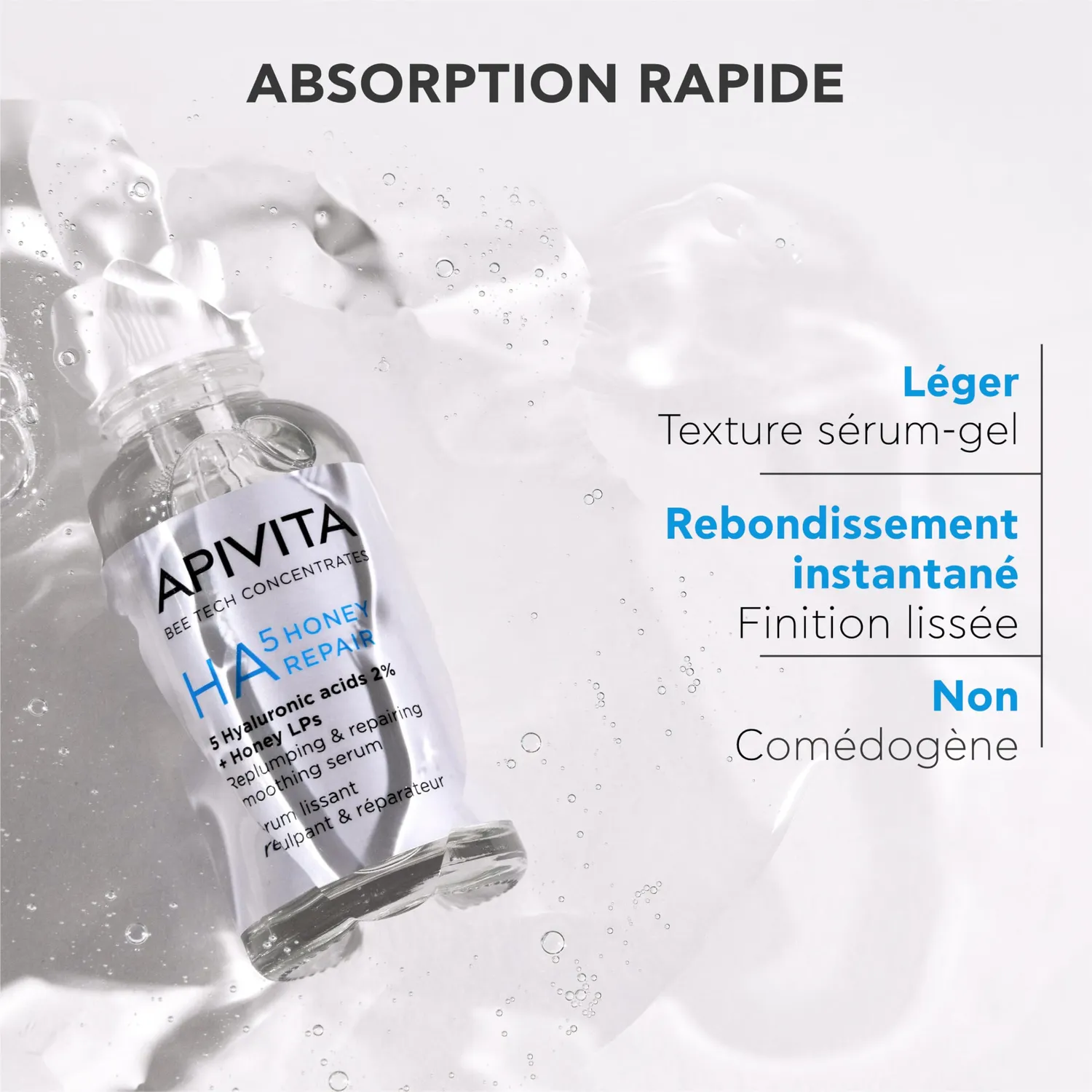 Apivita HA5 sérum réparateur miel 30 ml repulpant rides