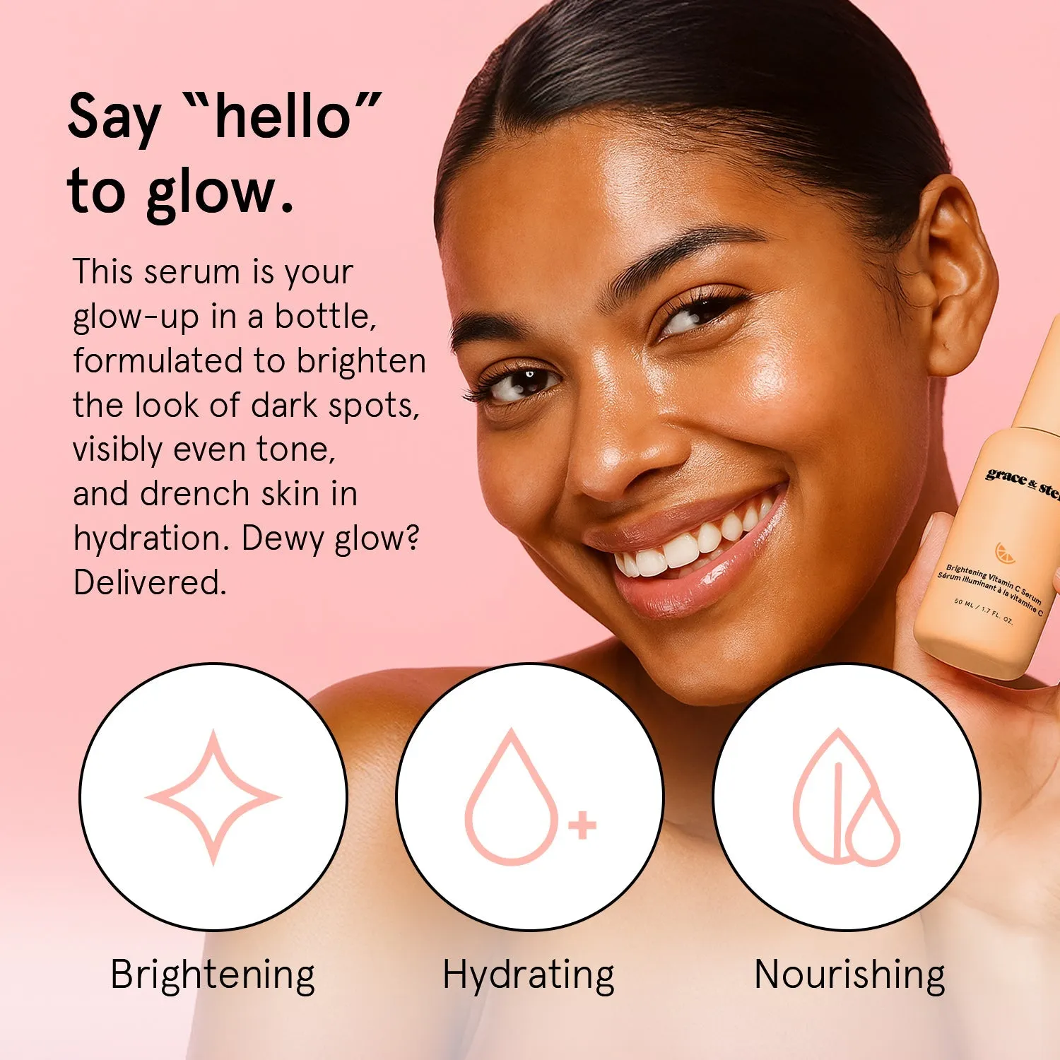 Grace & Stella Brightening Vitamin C sérum visage éclat
