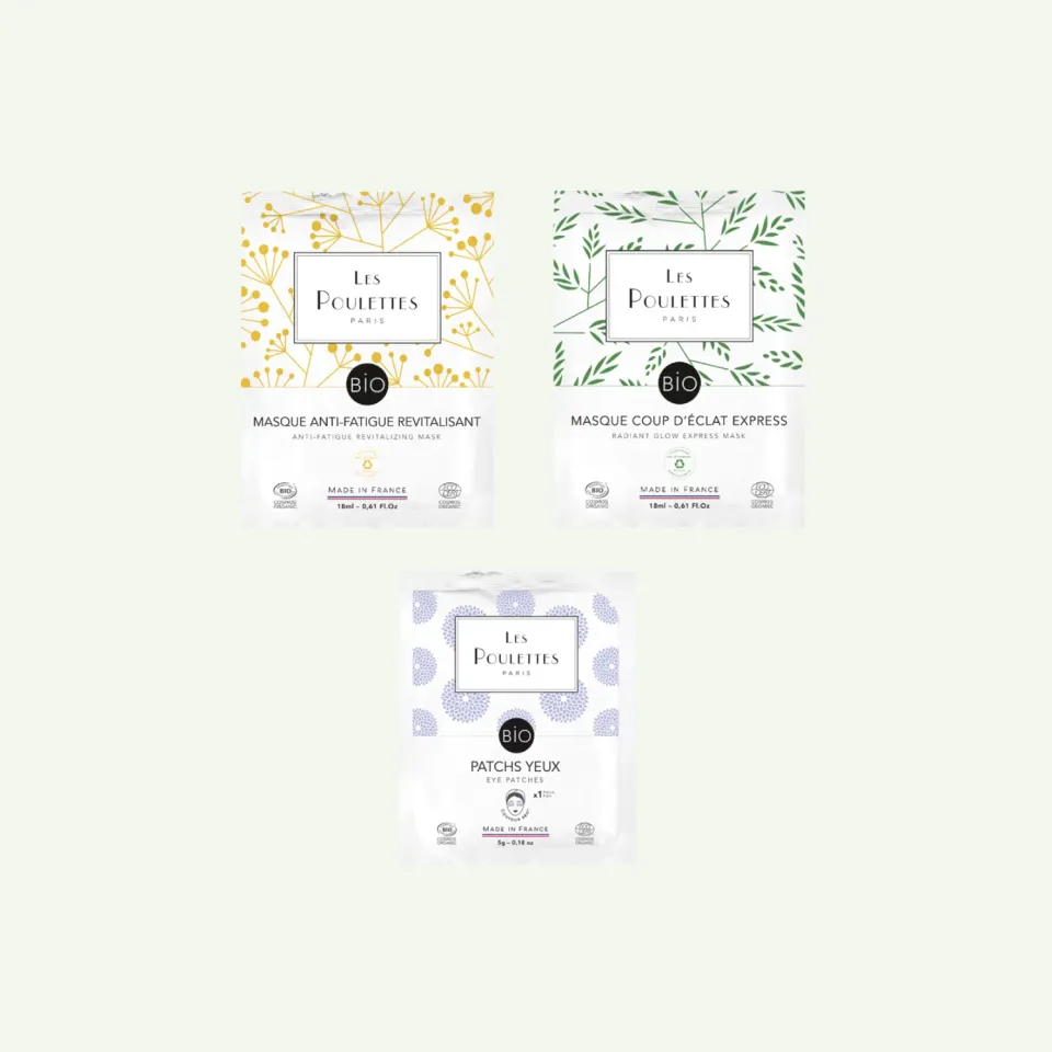 Les Poulettes Pack Best-Sellers masques visage + patchs yeux