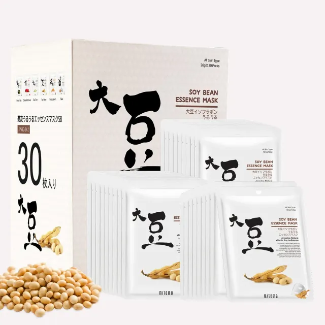 Mitomo Soja 612 masque tissu fermeté 30 feuilles