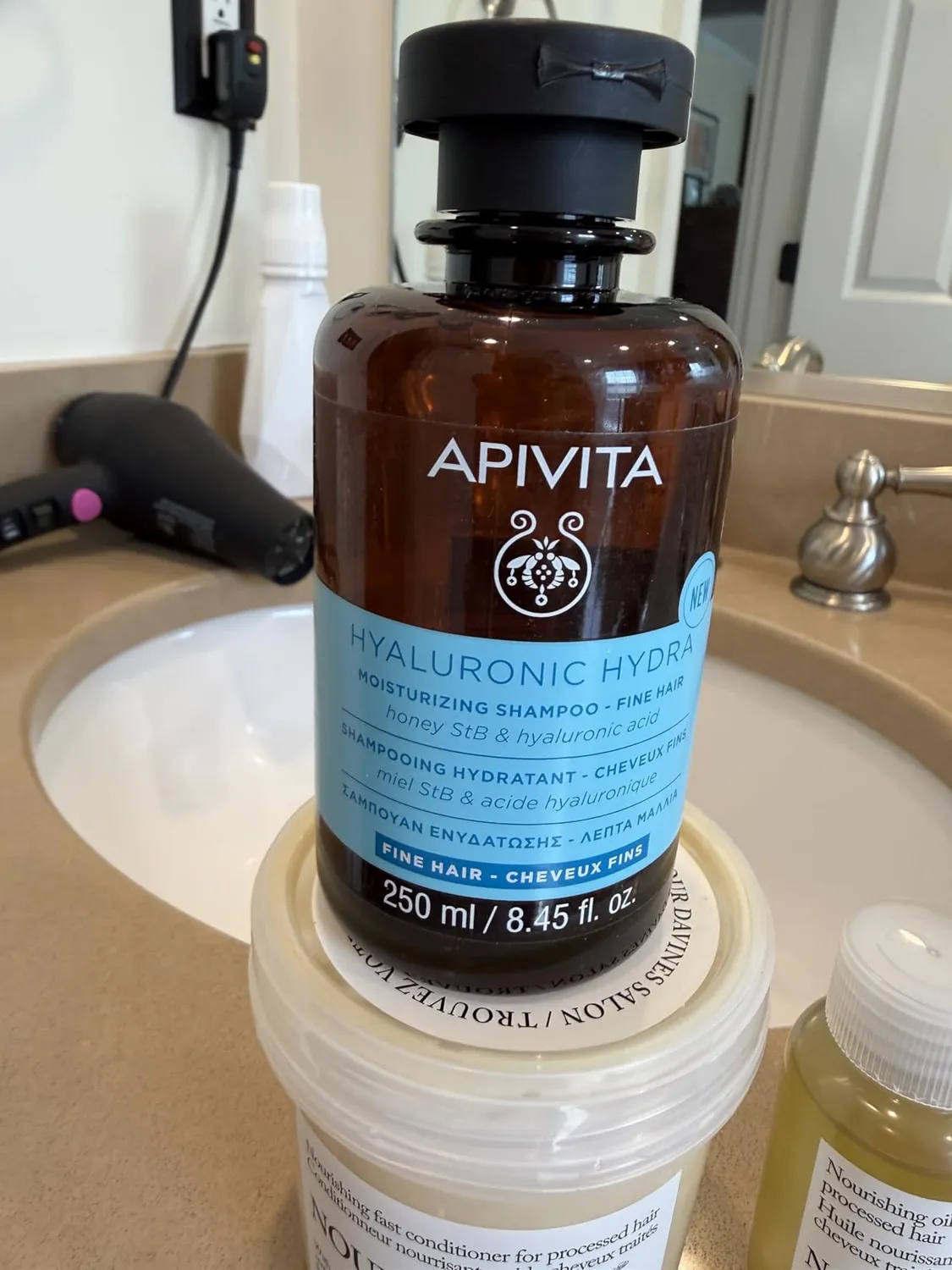Apivita Hyaluronic Hydra shampooing cheveux fins 250ml hydratant