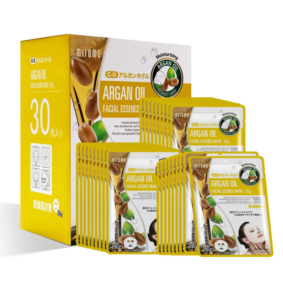 Mitomo Natural 512 masque visage argan x30 hydratant