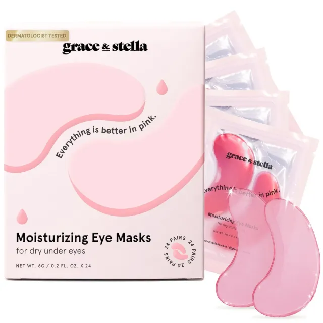 Grace & Stella Pink patchs yeux 6 paires fermeté peptides