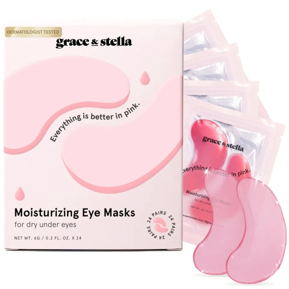 Grace & Stella Pink patchs yeux 6 paires fermeté peptides
