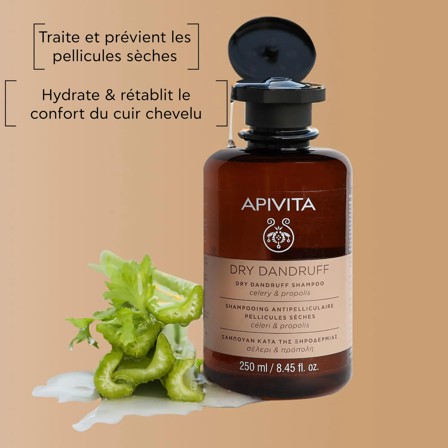 Apivita Shampooing Antipelliculaire Céleri 250ml