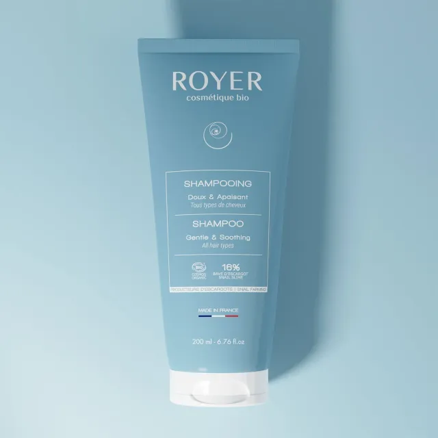 Royer shampoing bave d'escargot amande douce apaisant