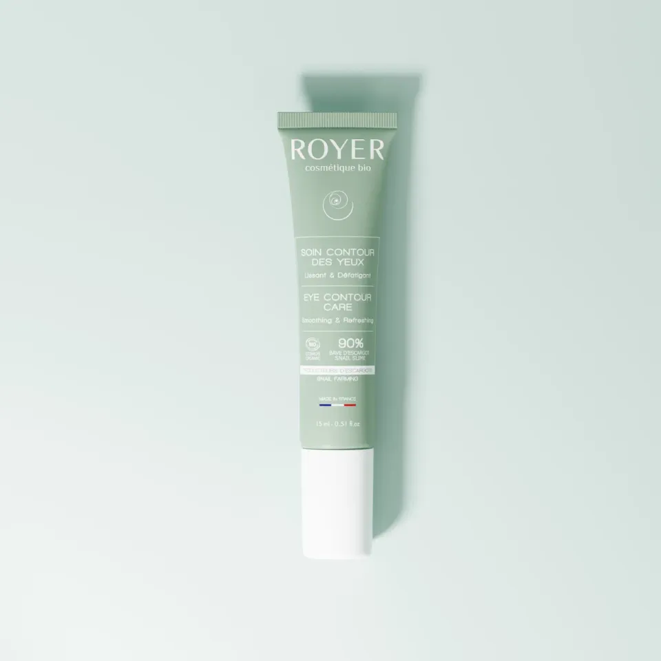 Royer Cosmétique Soin contour des yeux bave escargot 90% poches