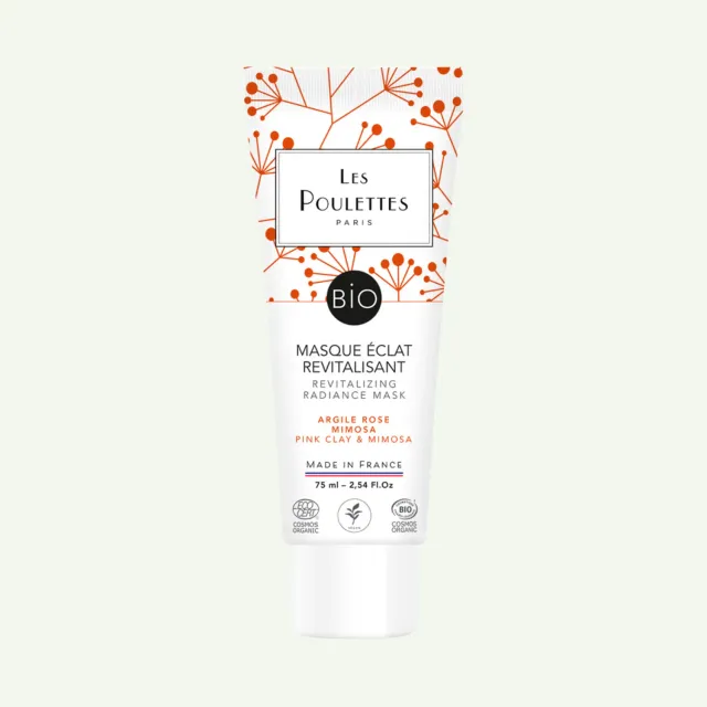 Les Poulettes Argile Rose Masque Éclat Tube défatigant