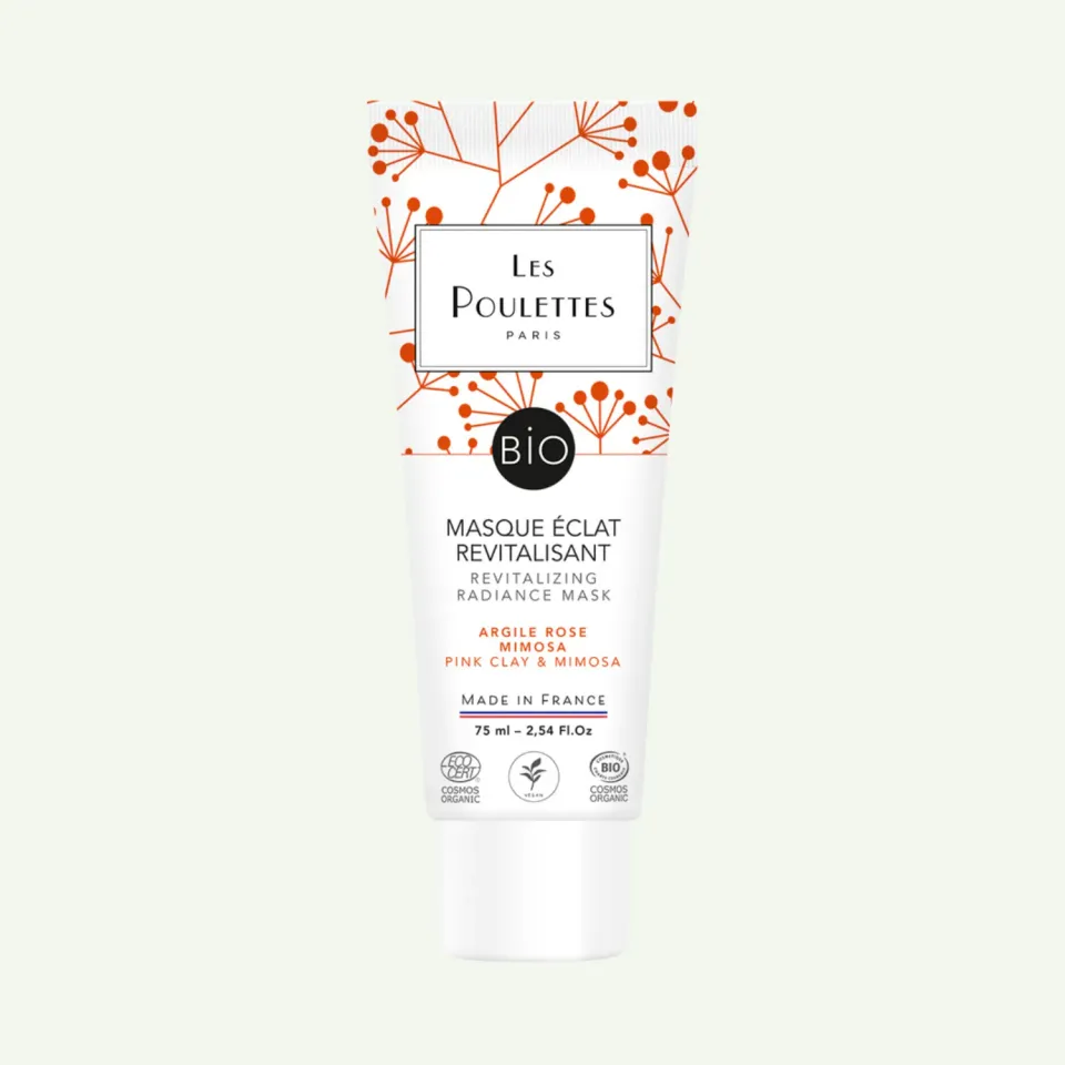 Les Poulettes Argile Rose Masque Éclat Tube défatigant