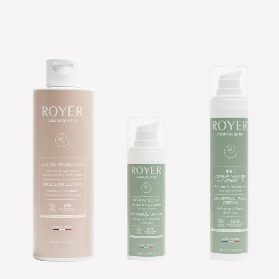 Royer Routine Hydratation Réparation Coffret Bave d'Escargot 3 Soins