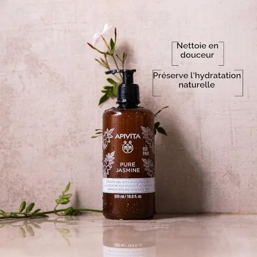 Apivita Pure Jasmine gel douche 500ml jasmin hydratant
