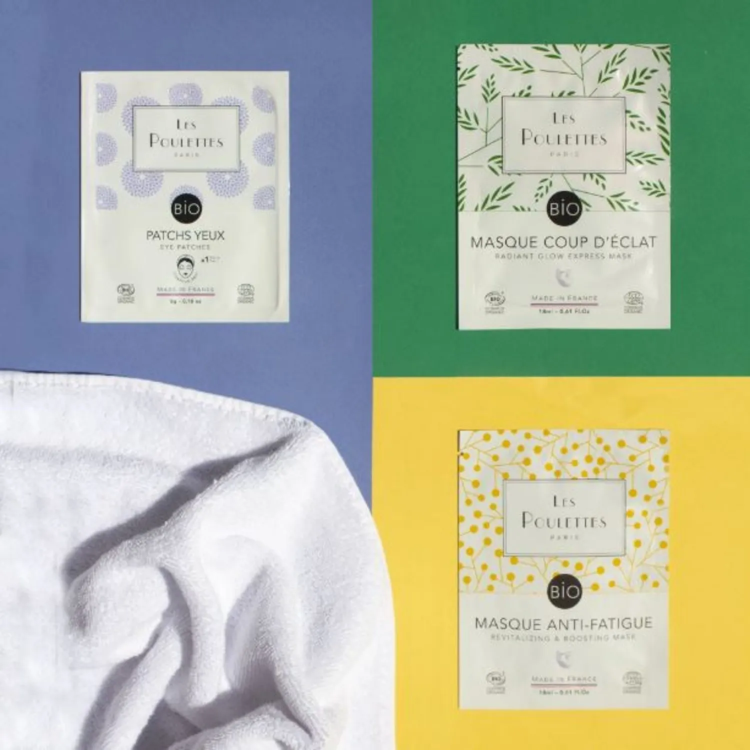 Les Poulettes Pack Best-Sellers masques visage + patchs yeux