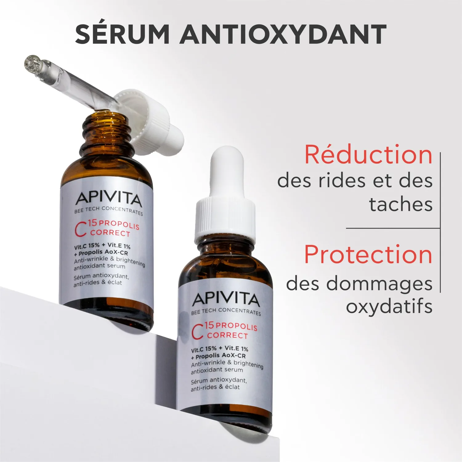 Apivita C15 Propolis Correct sérum visage 30 ml anti-rides