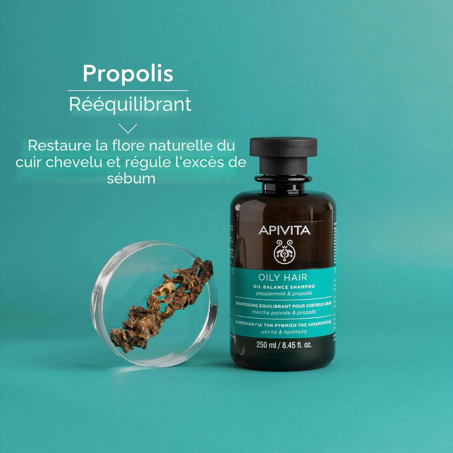Apivita Balance shampooing menthe propolis cuir chevelu gras