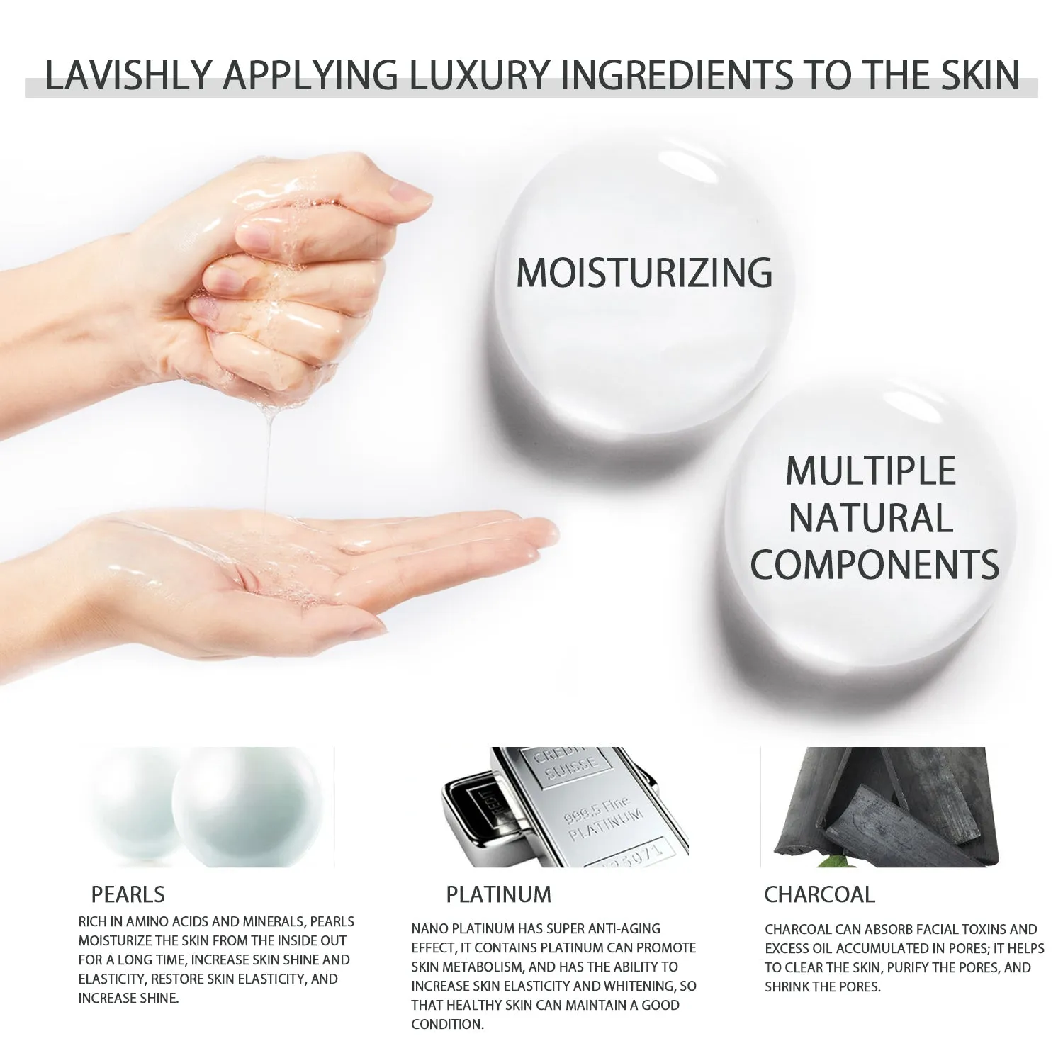 Mitomo Gaea 303 masque visage perle 30 pièces éclat