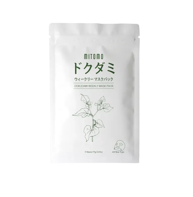 Mitomo Dokudami DMSA00001-A-075 masque visage 5 pcs apaisant