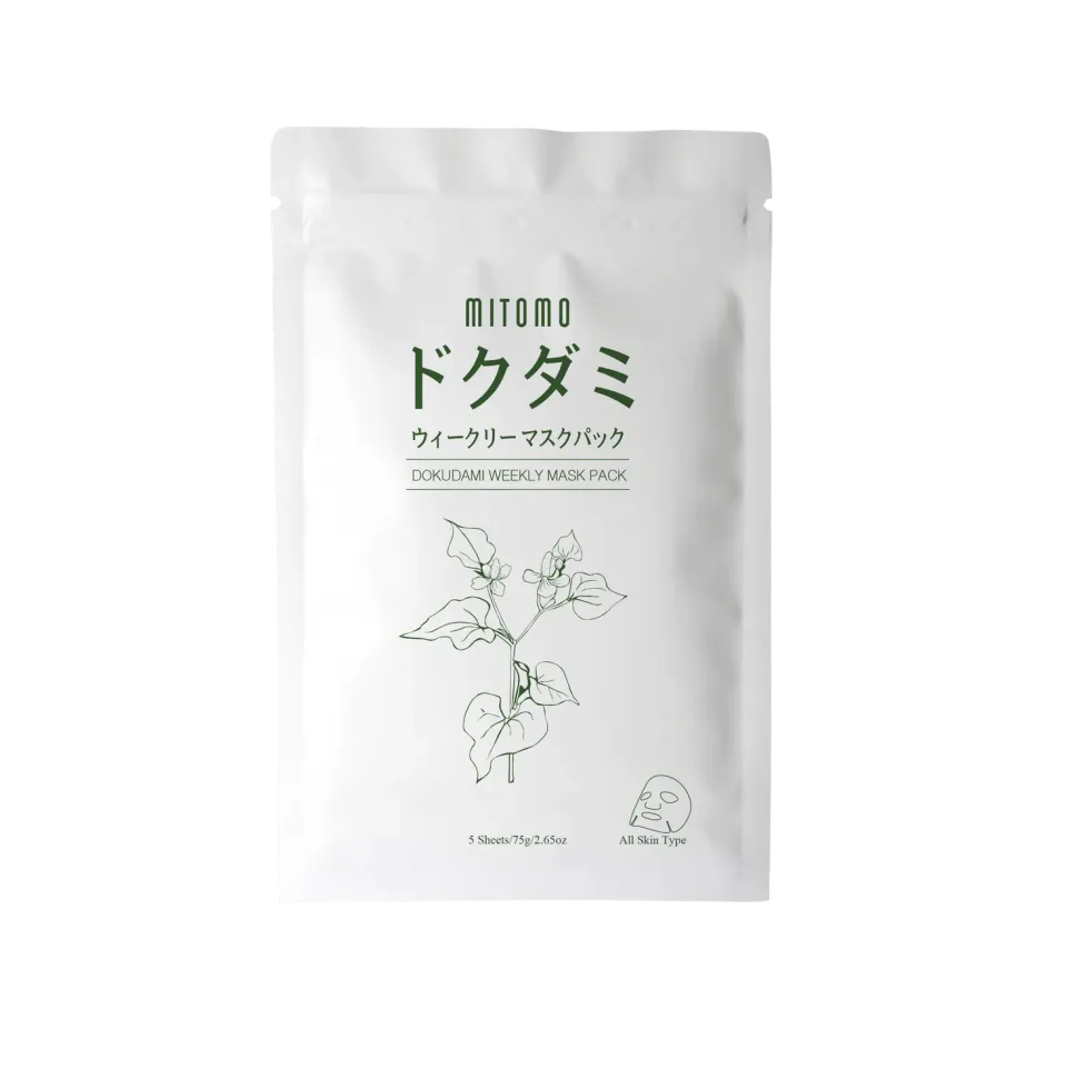Mitomo Dokudami DMSA00001-A-075 masque visage 5 pcs apaisant